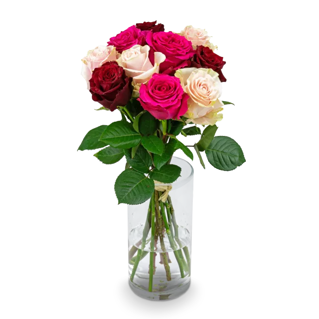 Kytice růžových růží